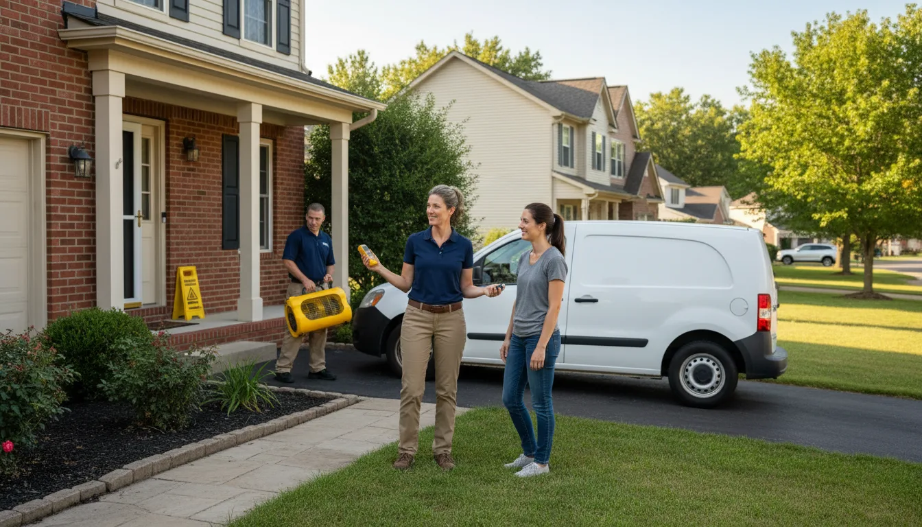 Water restoration image for Dehumidification And Cleanup Services in Leon, OK